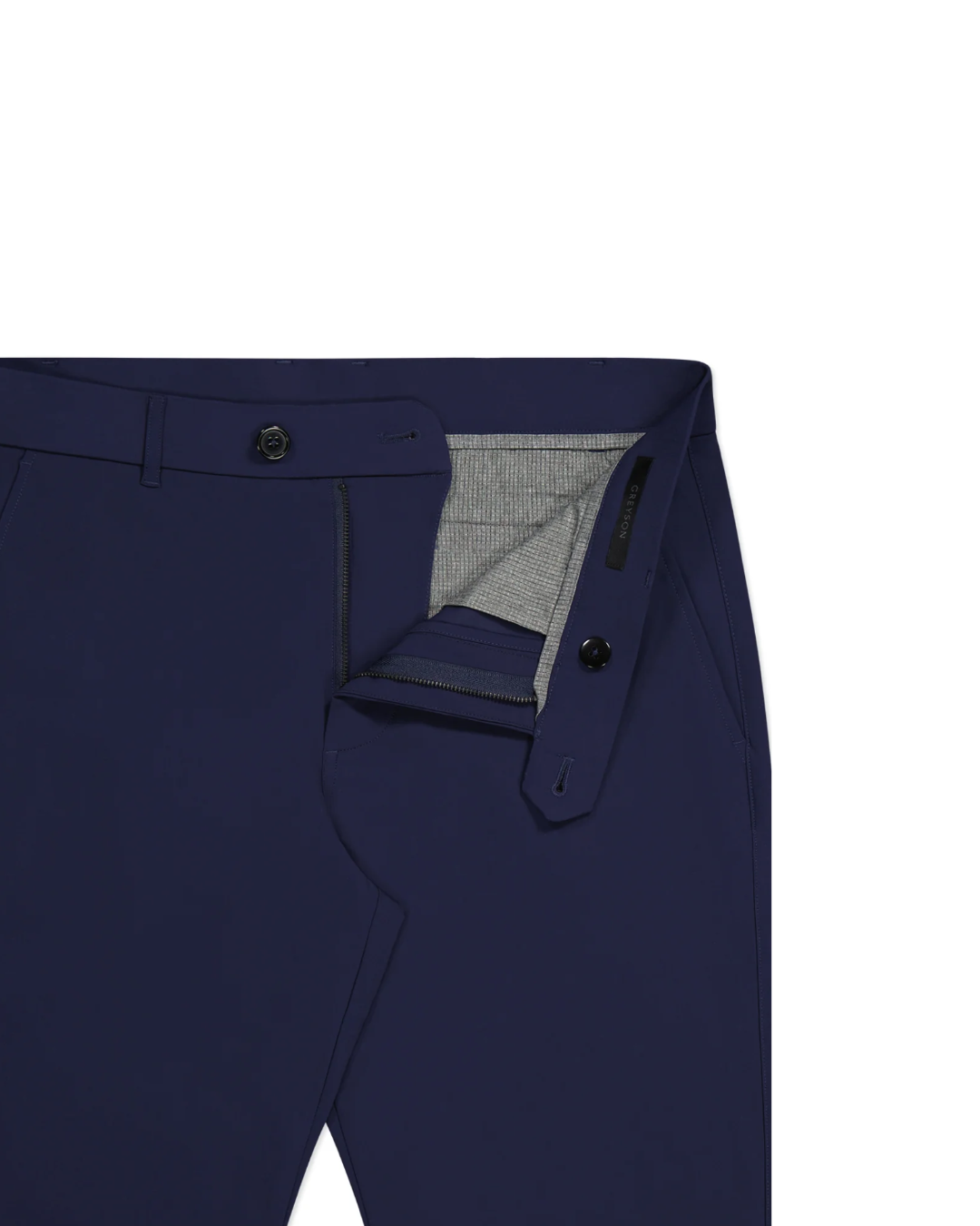 Greyson Men’s Mountauk Jogger Golf Pant, button and zipper closure