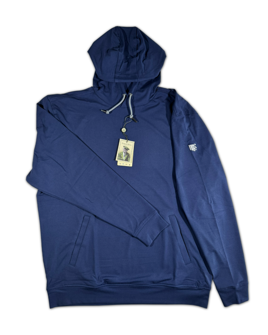 Donald Ross Men’s The Year Rounder Golf Hoodie, open view of front side