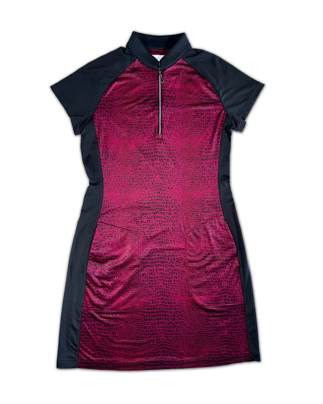 golf dress for women Greg Norman Women's Croc Print Golf Dress Black S