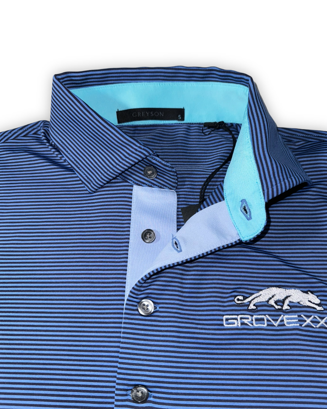 Greyson Men’s Saranac Michael Jordan THE GROVE XXIII Golf Polo Shirt, 4 button placket