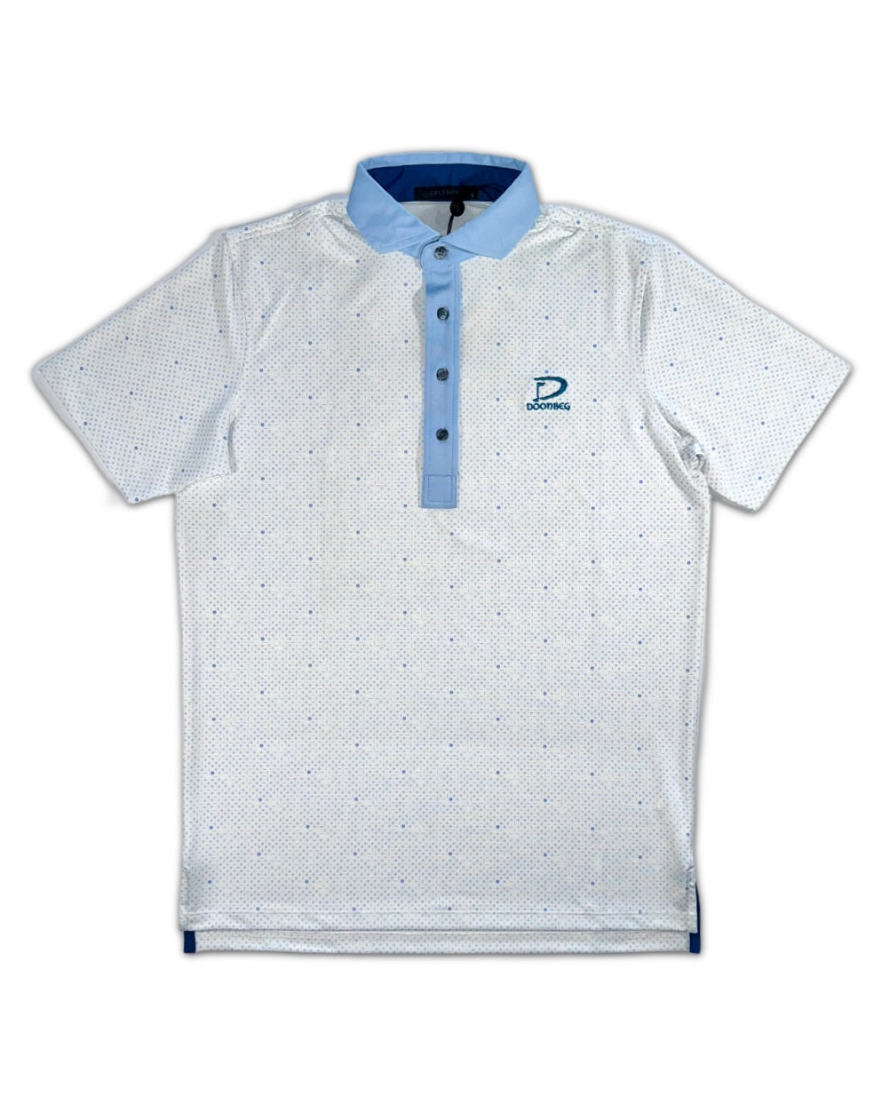 Greyson Men’s Plus or Minus Golf Polo Shirt , open view of front side 