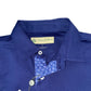 Donald Ross Men’s Solid Fancy Placket Golf Polo Shirt, self collar with button closure 