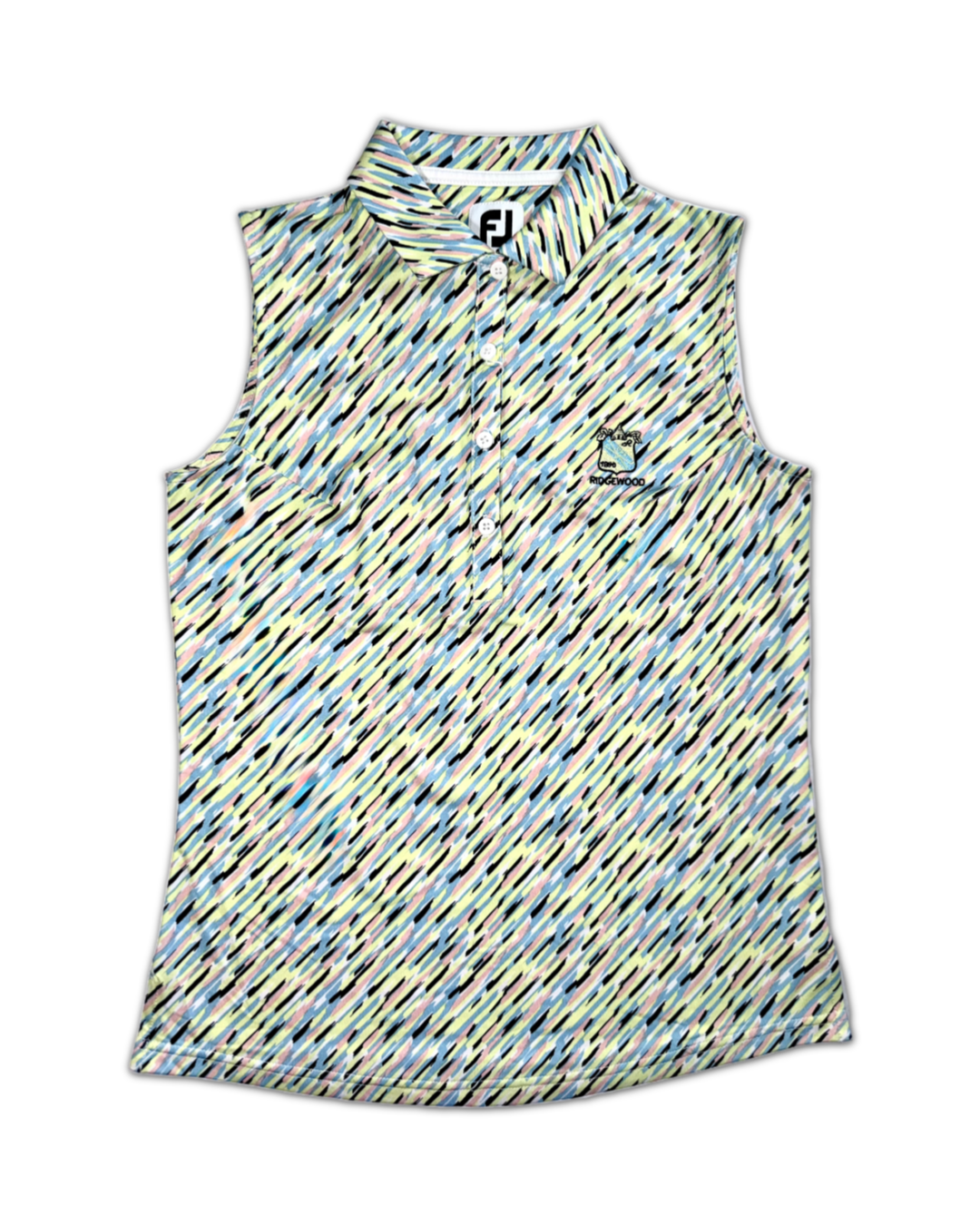 FootJoy Women’s Sleeveless Golf Polo Shirt front side 