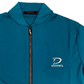 Greyson Men’s Siasconset Quarter-Zip Golf pullover (Trump Doonbeg logo) close up of closure and embroidered