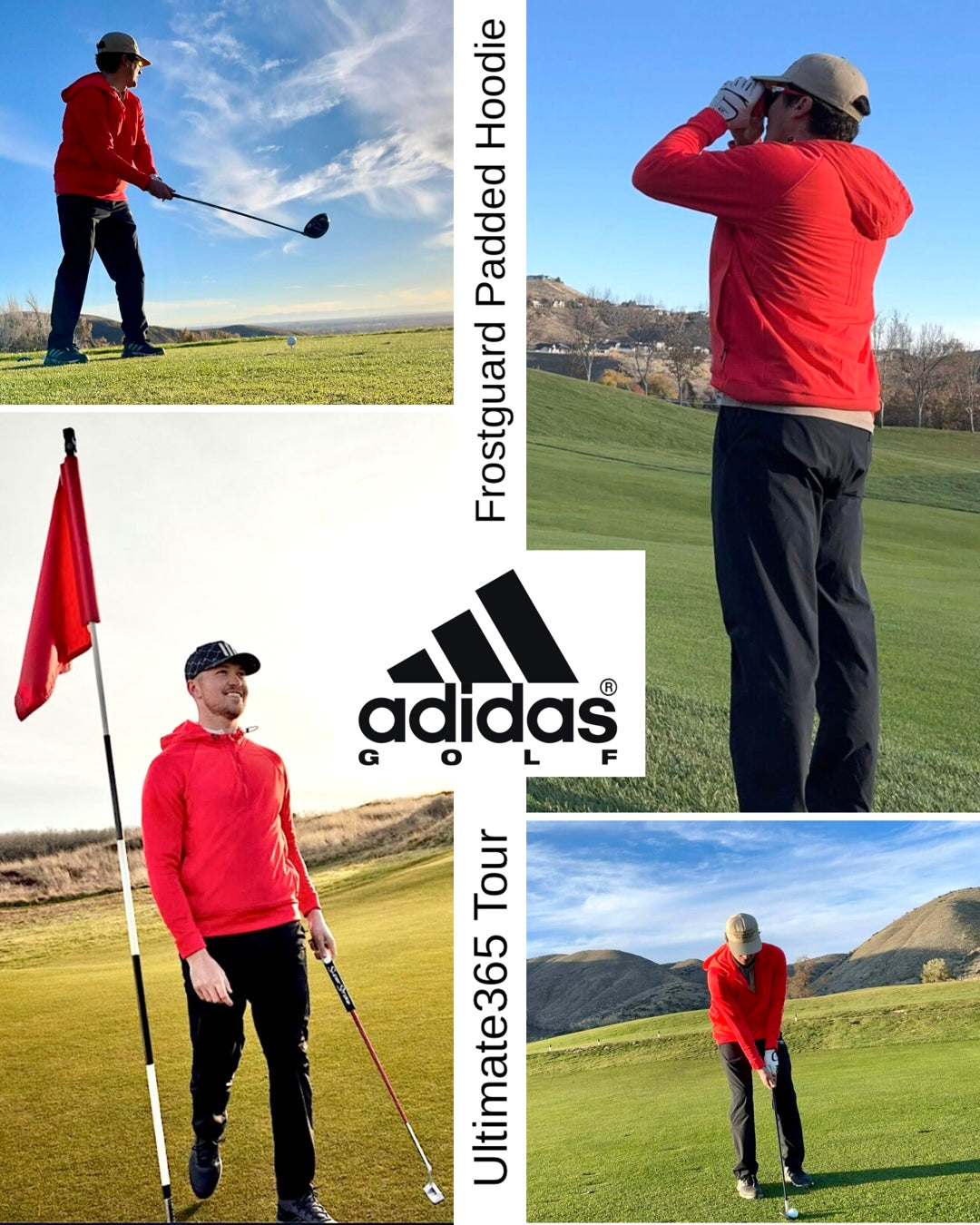 Adidas Men’s Ultimate365 Tour Frostguard Padded Golf Hoodie , models 