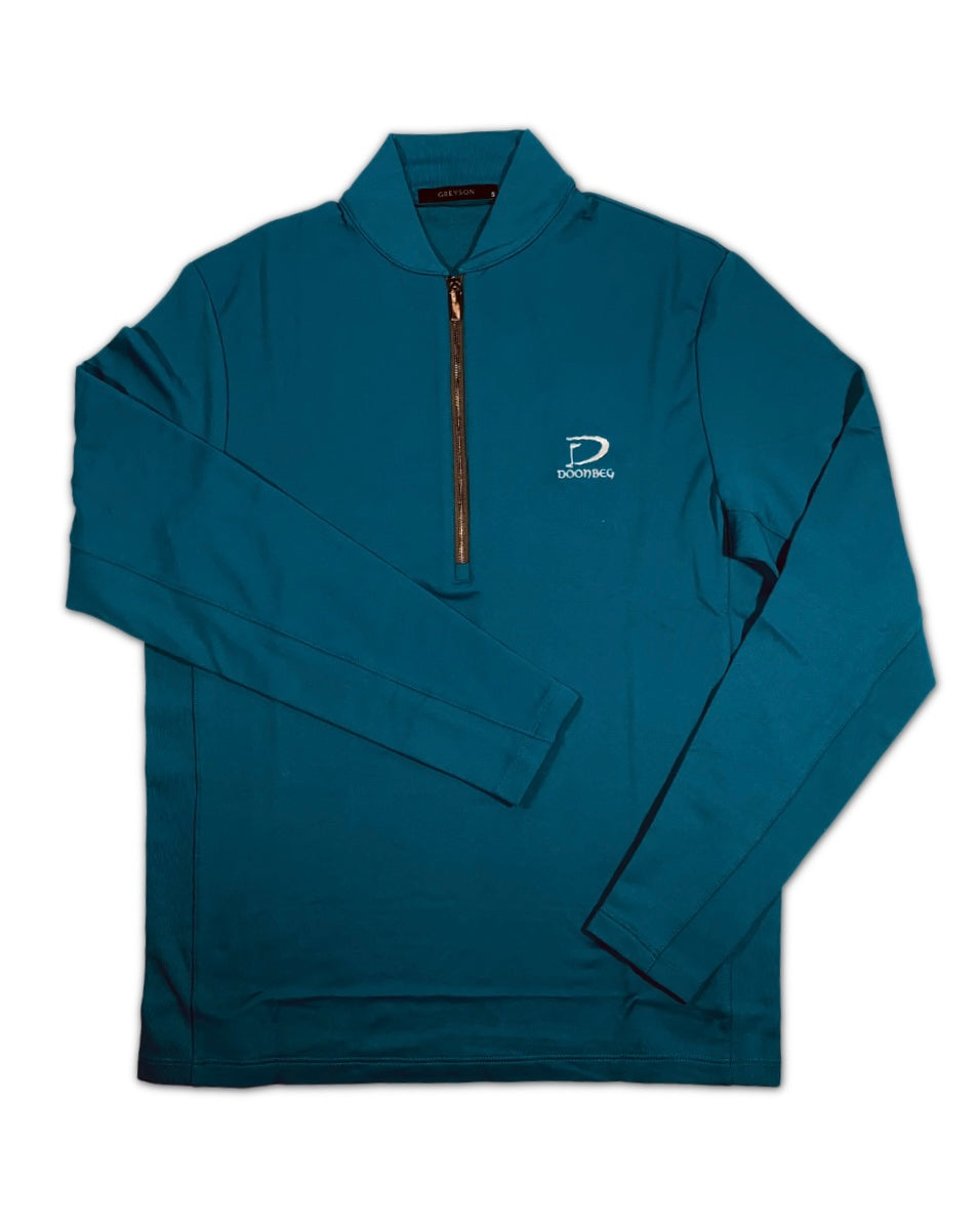 Greyson Men’s Siasconset Quarter-Zip Golf pullover (Trump Doonbeg logo)