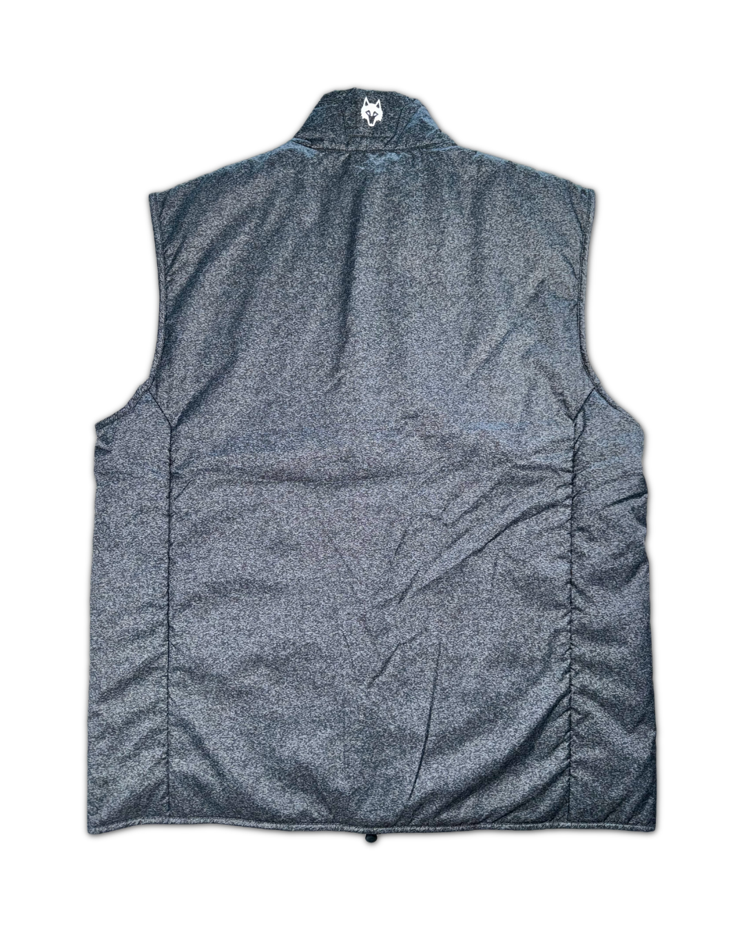 Greyson Men’s Yukon Ultralight Hybrid Golf Vest, open view of the back side 