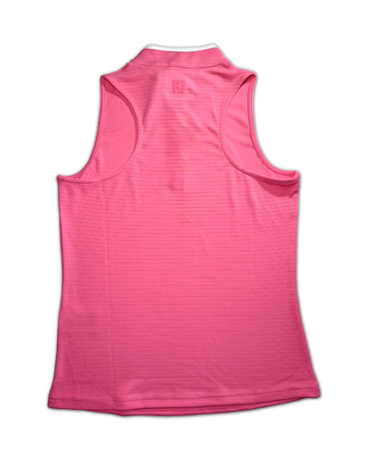 FootJoy Women’s Sleeveless Quater-Zip Golf Shirt backside open