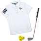 Adidas Kids Boys Three Stripe Golf Polo Shirt 