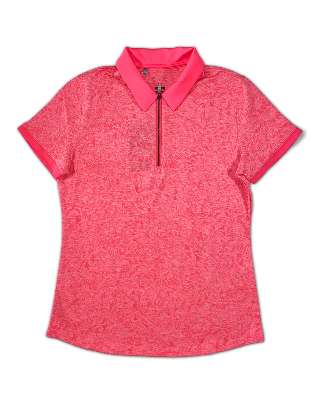 Under Armour Women’s Zinger Jacquard Zip Polo Shirt, open view of front 