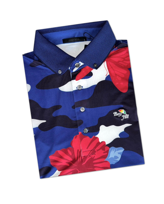 Greyson Men’s Wild Hibiscus Golf Polo (Arnold Palmer's Bay Hill)