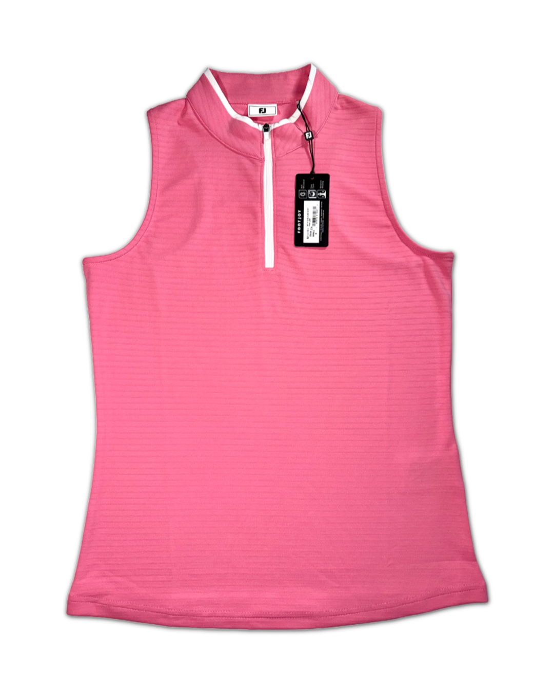 FootJoy Women’s Sleeveless Quater-Zip Golf Shirt front side open