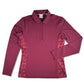 Dunning Golf Women’s Long Sleeve Polo Quarter zip front side 