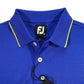 FootJoy Men’s Breton Stripe Stretch Pique Golf Polo , knit collar with button closure