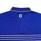 FootJoy Men’s Breton Stripe Stretch Pique Golf Polo , brand logo embroidered on upper back