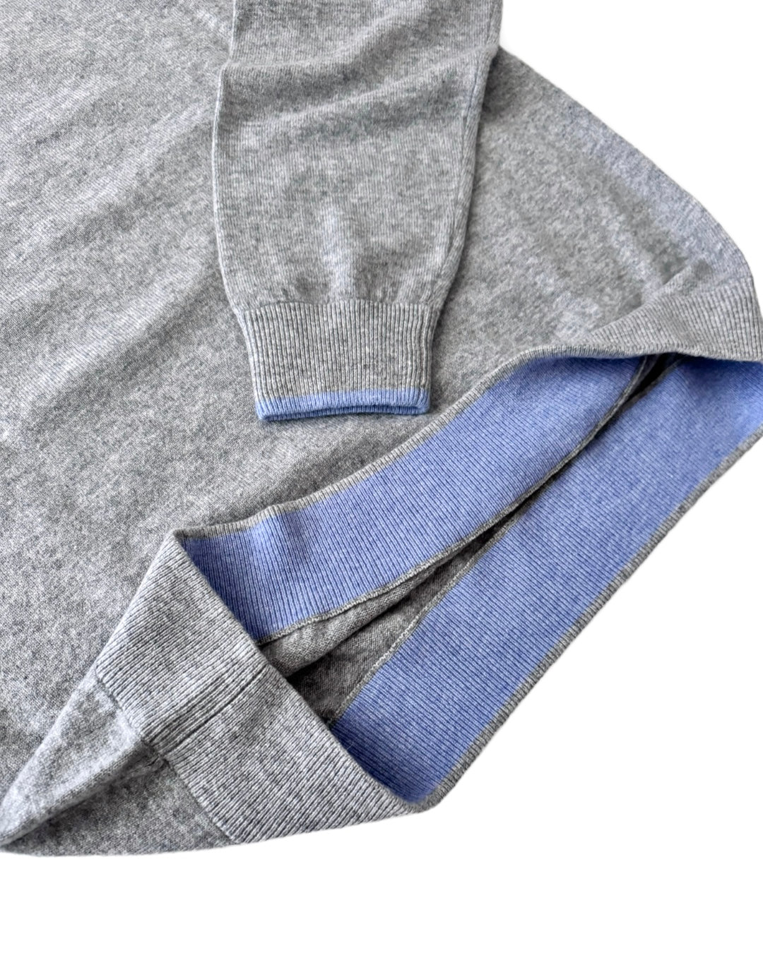 Greyson Men’s Koko Golf Hoodie Cashmere (Ohoopee Match Club) left cuff and inside hem in contrast 