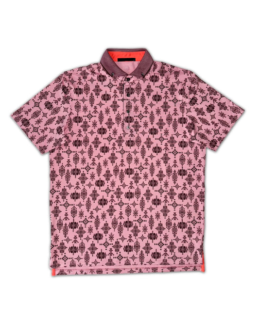 Greyson Men’s Spirit World Golf Polo Shirt ,color quartz, open front side