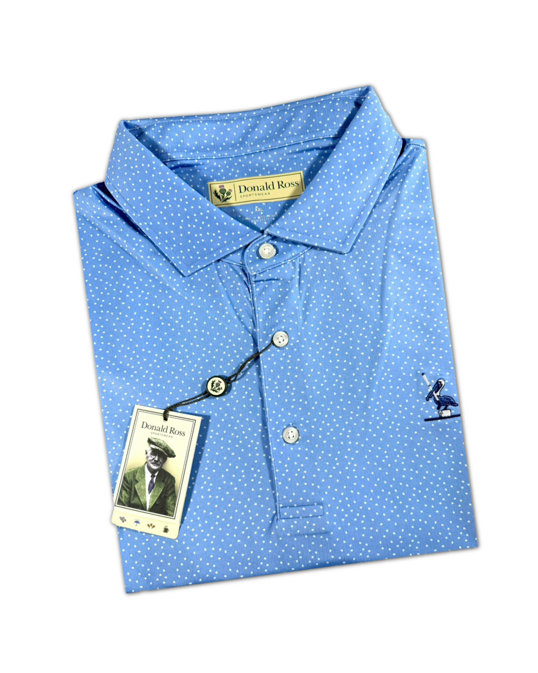 Donald Ross Men’s Watermelon Seeds Golf Polo