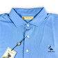 Donald Ross Men’s Watermelon Seeds Golf Polo, self collar with button closure 