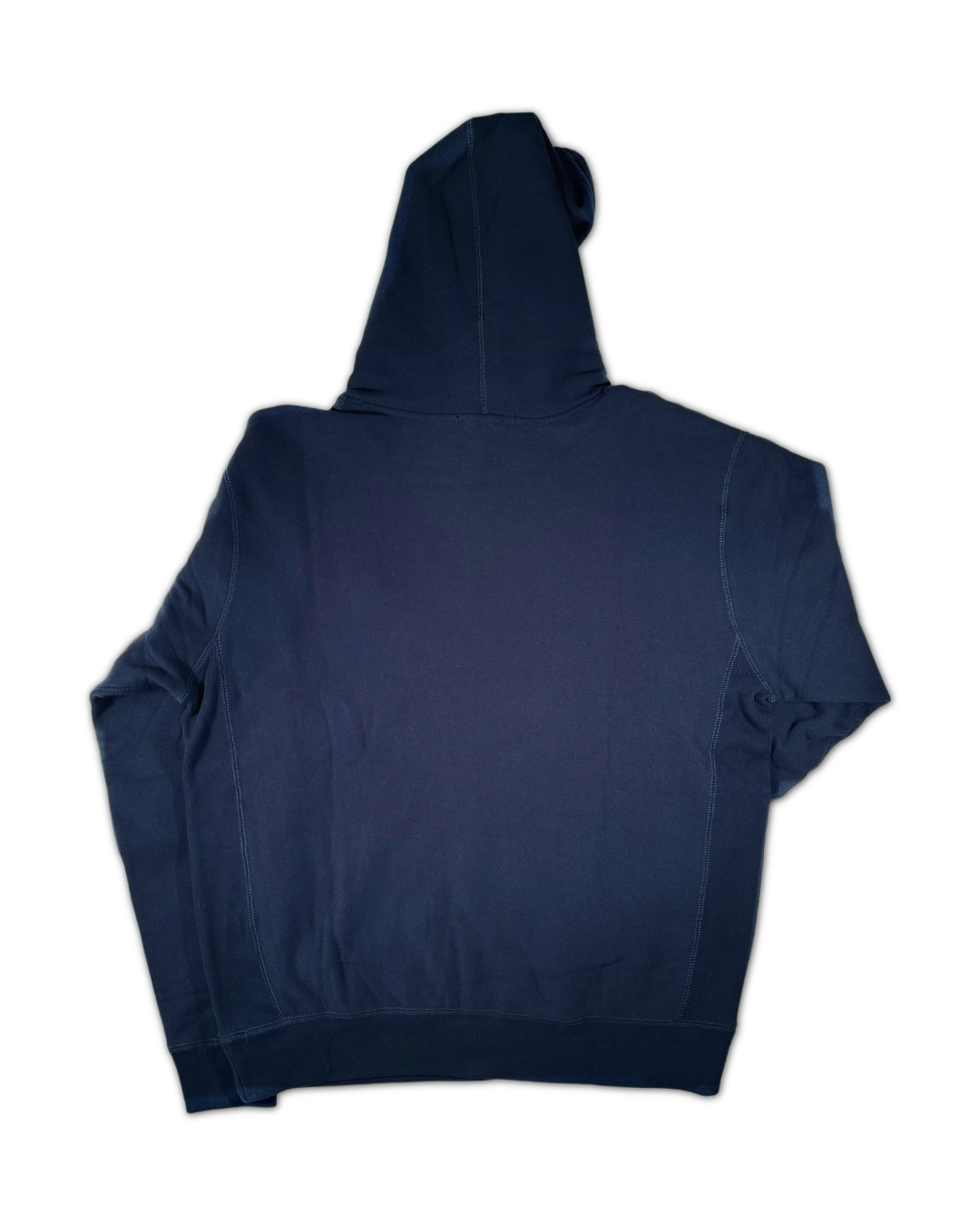 Greyson Men’s Classic Fleece Hoodie (Winged Foot logo), open view of back side 