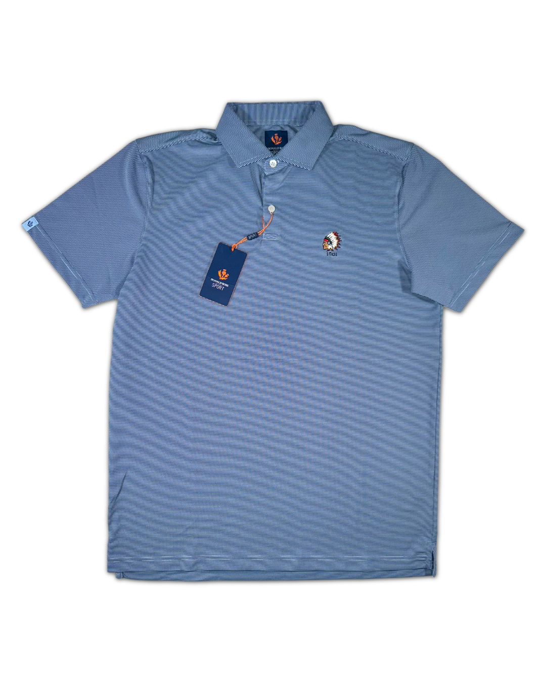 Donald Ross Men’s Hugh Pique Golf Polo Shirt, open view of front side 