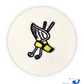 Greyson Men’s Classic Fleece Golf Hoodie , close up of Winged Foot logo 