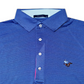 Greyson Men’s Saranac Golf Polo Shirt (Sleepy Hollow Logo), self collar and button closure 