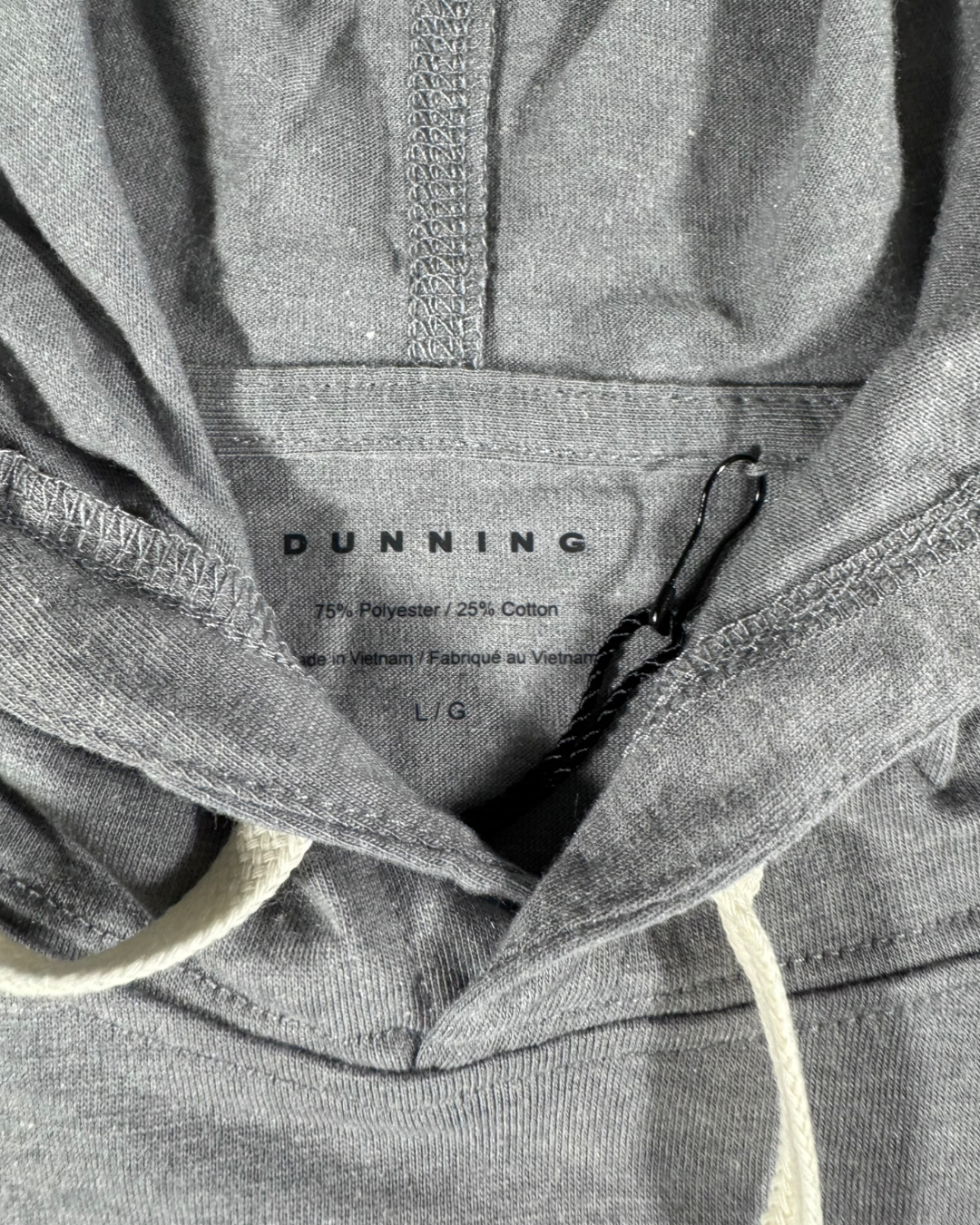 Dunning Golf Men’s Witham Performance Hoodie (Trump Doral), high neck with Twill drawcord 