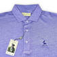 Donald Ross Men’s Tonal Rory Floral Golf Polo Shirt , self collar with button closure 