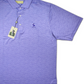 Donald Ross Men’s Tonal Rory Floral Golf Polo Shirt , front view open 