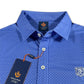 Donald Ross Men’s Jamie Golf Polo Shirt , close up of self collar with button closure 