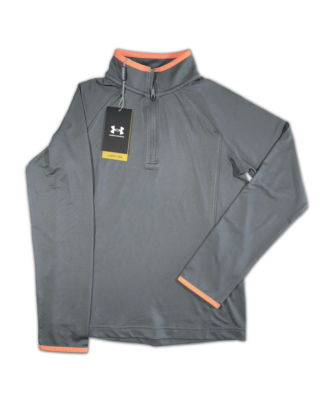 Under Armour Kids Performance 1/4 zip Golf Pullover, front side open 