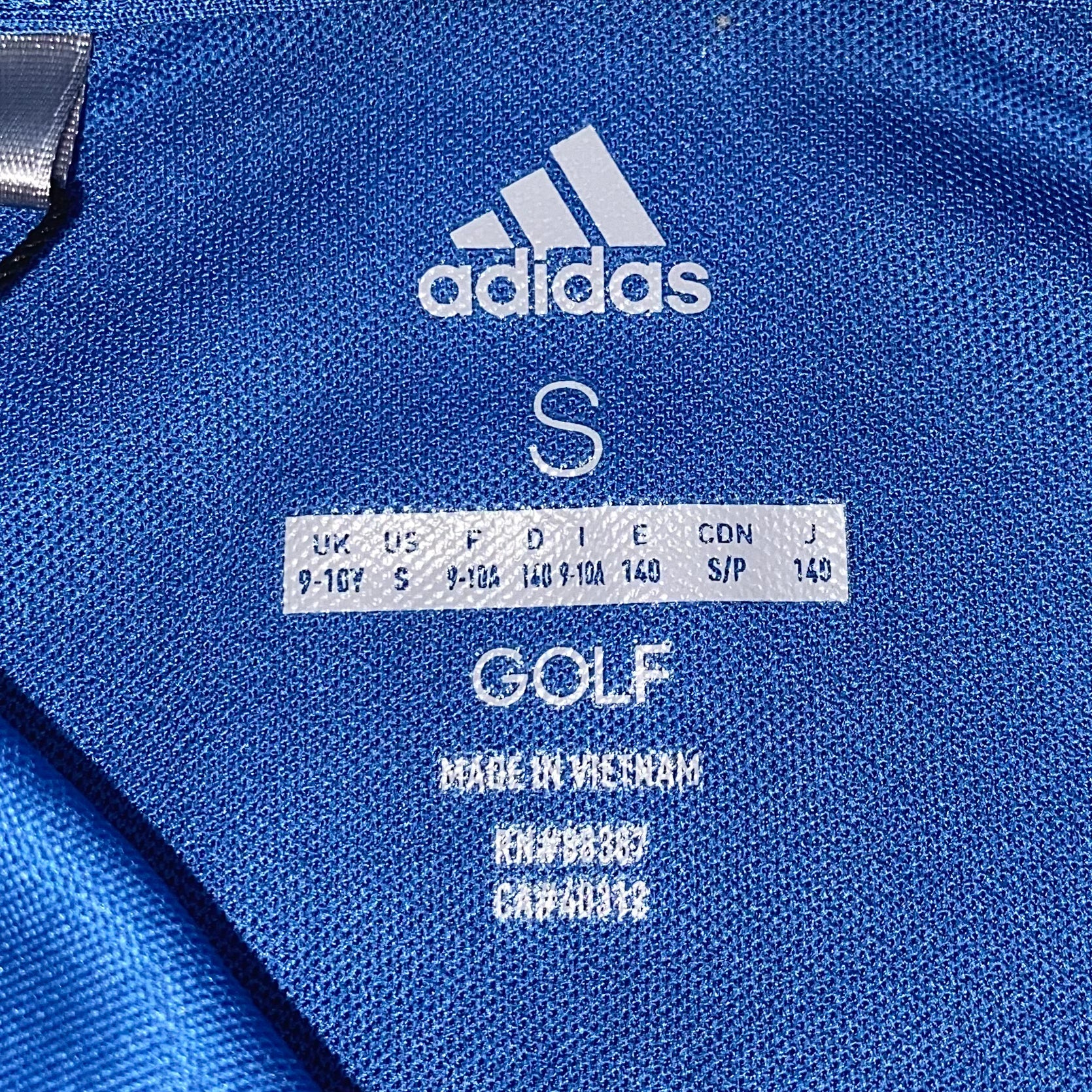 Adidas Kids Boys 3 Stripes Tournament Golf Polo Shirt , sizes