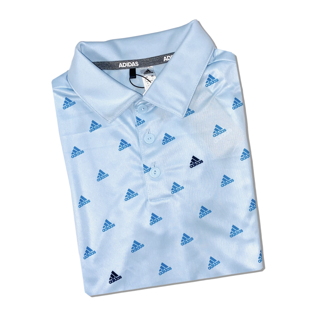 Adidas Kids Boys Printed Logo Golf Polo Shirt