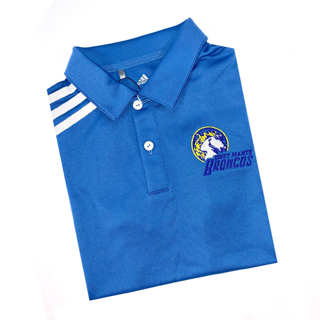 Adidas Kids Boys 3 Stripes Tournament Golf Polo Shirt