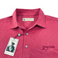 Donald Ross Men’s Solid Melange Golf Polo Shirt , self collat with button closure 