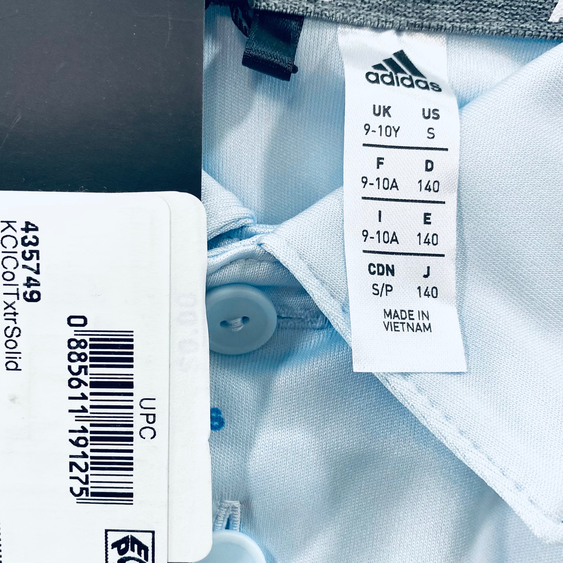 Adidas Kids Boys Printed Logo Golf Polo Shirt , size 