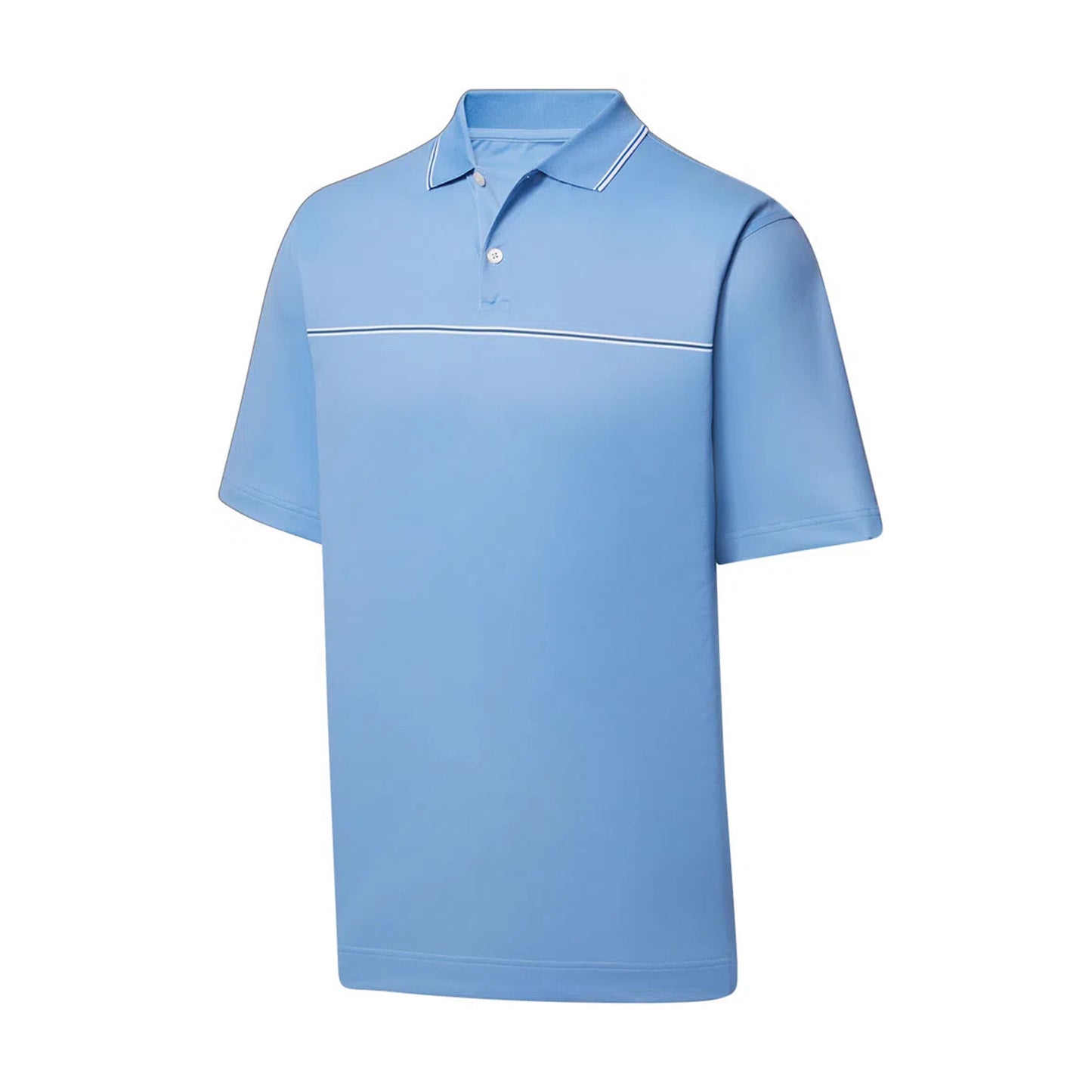 FootJoy Men’s Small Details Stretch Pique Knit Collar Polo color Dusk - Blue  open view 