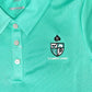 Adidas Boys Performance Golf Polo Shirt color court green , Sycamore Creek logo on left side chest 