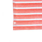 Adidas Men’s Two Color Striped Golf Polo Shirt, color Coral Fusion / White , logo at the botton side 