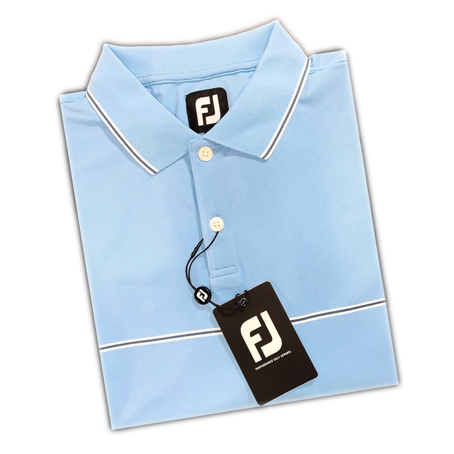 FootJoy Men’s Small Details Stretch Pique Knit Collar Polo color Dusk - Blue